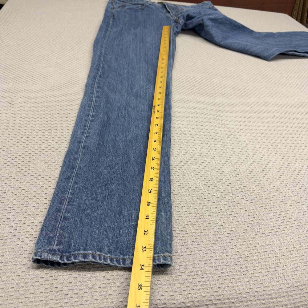 Filson Jeans Mens 34x34 Blue Denim Rail Splitter Made in USA 5 Pocket Workwear - Picture 10 of 10